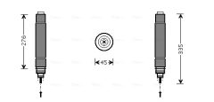 AVA QUALITY COOLING CND204 — Filtru deshidrator aer condiționat