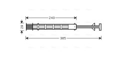 AVA QUALITY COOLING CND247 — Filtru deshidrator aer condiționat