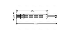 AVA QUALITY COOLING CND249 — Filtru deshidrator aer condiționat