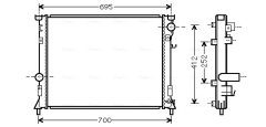 AVA QUALITY COOLING CR2097 — Radiator răcire motor