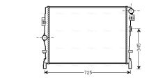 AVA QUALITY COOLING CR2105 — Radiator răcire motor