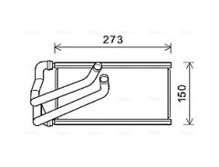 AVA QUALITY COOLING CR6140 — Radiator încălzire habitaclu