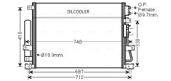 AVA QUALITY COOLING CRA5124D — Radiator aer condiționat