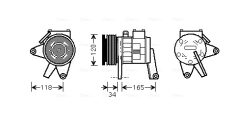AVA QUALITY COOLING CRAK063 — Компрессор кондиционера