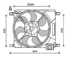 AVA QUALITY COOLING CT7501 — Вентилятор радиатора