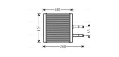 AVA QUALITY COOLING CTA6042 — Radiator încălzire habitaclu