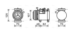 AVA QUALITY COOLING CTK039 — Compresor aer condiționat