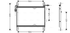 AVA QUALITY COOLING DF5022 — Радиатор кондиционера