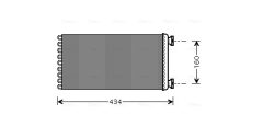 AVA QUALITY COOLING DF6036 — Радиатор печки