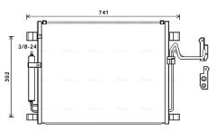 AVA QUALITY COOLING DN5398D — Радиатор кондиционера