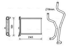 AVA QUALITY COOLING DN6417 — Radiator încălzire habitaclu