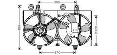 AVA QUALITY COOLING DN7511 — Ventilator radiator motor
