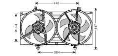 AVA QUALITY COOLING DN7528 — Ventilator radiator motor