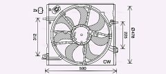 AVA QUALITY COOLING DN7535 — Вентилятор радиатора