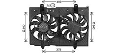 AVA QUALITY COOLING DN7539 — Вентилятор радиатора