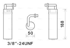 AVA QUALITY COOLING DND282 — Filtru deshidrator aer condiționat