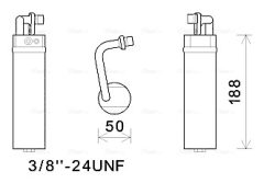 AVA QUALITY COOLING DND285 — Filtru deshidrator aer condiționat