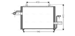 AVA QUALITY COOLING DW5084 — Radiator aer condiționat