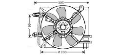 AVA QUALITY COOLING DW7505 — Ventilator radiator motor