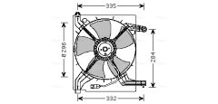 AVA QUALITY COOLING DW7506 — Ventilator radiator motor