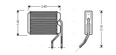 AVA QUALITY COOLING DWA6026 — Радиатор печки
