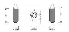 AVA QUALITY COOLING DWD029 — Filtru deshidrator aer condiționat