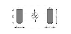 AVA QUALITY COOLING DWD078 — Filtru deshidrator aer condiționat