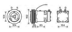 AVA QUALITY COOLING DZAK013 — Компрессор кондиционера
