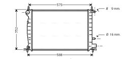 AVA QUALITY COOLING FD2219 — Радиатор охлаждения