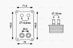 AVA QUALITY COOLING FD3623 — Radiator ulei motor