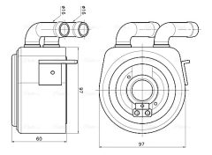 AVA QUALITY COOLING FD3700 — Radiator ulei motor