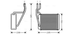 AVA QUALITY COOLING FD6329 — Radiator încălzire habitaclu