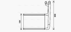 AVA QUALITY COOLING FD6645 — Радиатор печки