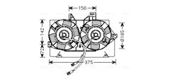 AVA QUALITY COOLING FD7539 — Ventilator radiator motor