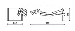 AVA QUALITY COOLING FDA6463 — Радиатор печки