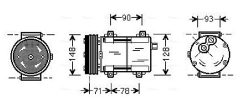 AVA QUALITY COOLING FDAK277 — Compresor aer condiționat