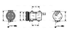 AVA QUALITY COOLING FDAK288 — Compresor aer condiționat