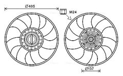 AVA QUALITY COOLING FDF609 — Ventilator radiator motor
