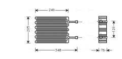 AVA QUALITY COOLING FDV022 — Evaporator aer condiționat