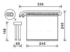 AVA QUALITY COOLING FDV456 — Evaporator aer condiționat
