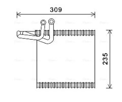 AVA QUALITY COOLING FDV493 — Evaporator aer condiționat
