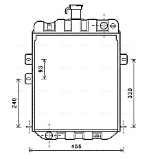 AVA QUALITY COOLING FE2008 — Радиатор охлаждения