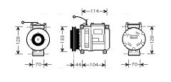 AVA QUALITY COOLING FEAK002 — Compresor aer condiționat