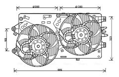 AVA QUALITY COOLING FT7578 — Вентилятор радиатора