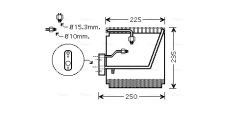 AVA QUALITY COOLING HDV198 — Evaporator aer condiționat