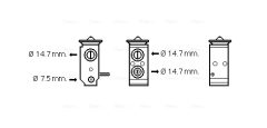 AVA QUALITY COOLING HY1300 — Supapă de expansiune aer condiționat