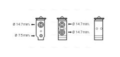 AVA QUALITY COOLING HY1325 — Расширительный клапан кондиционера