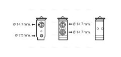AVA QUALITY COOLING HY1441 — Supapă de expansiune aer condiționat