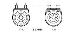 AVA QUALITY COOLING HY3155 — Radiator ulei motor