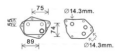 AVA QUALITY COOLING HY3288 — Масляный радиатор